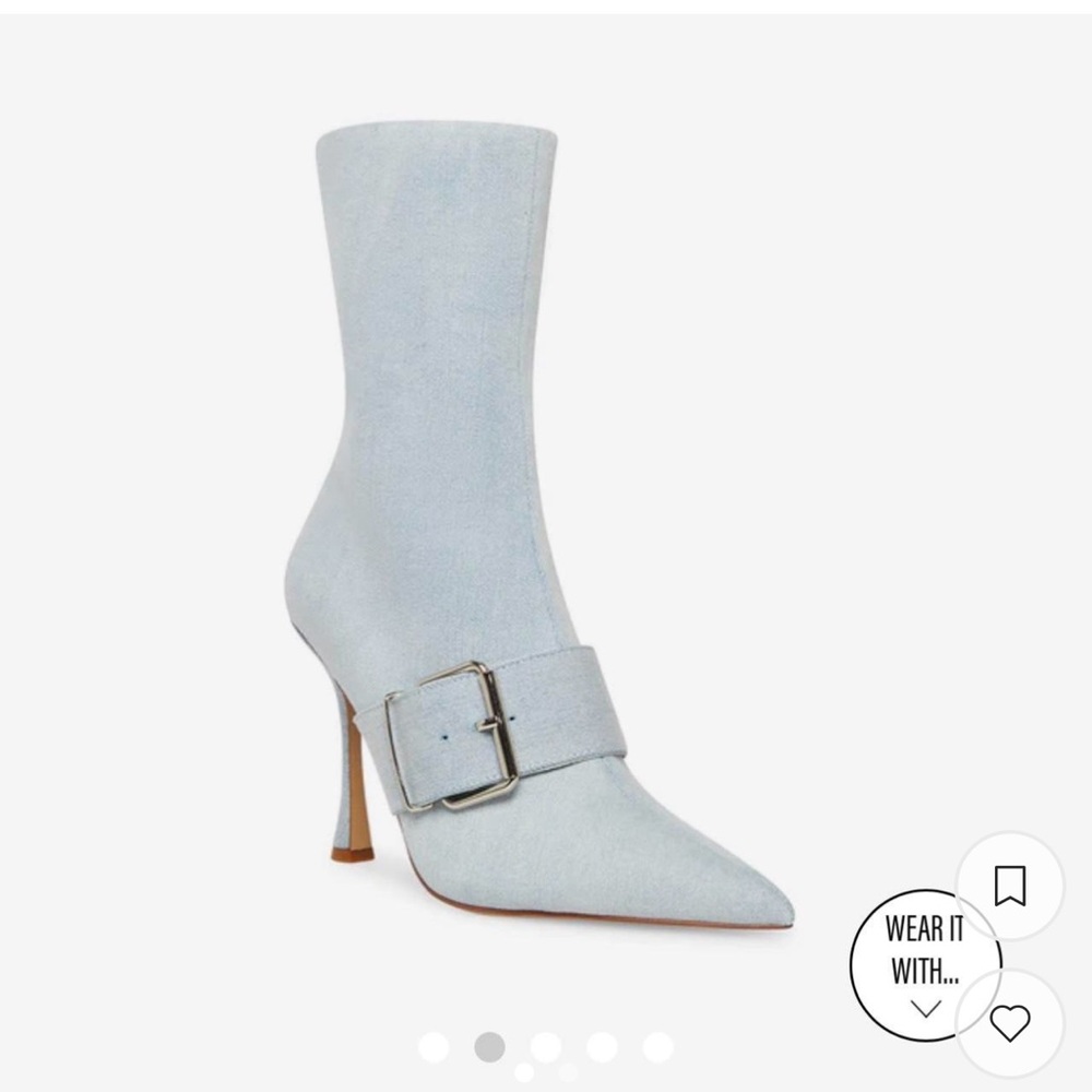 STEVE MADDEN Banter Denim Fabric bootie